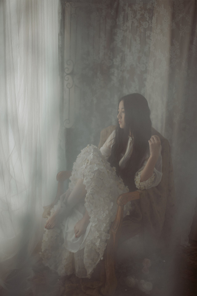 长发美女清纯私房美照  第6张