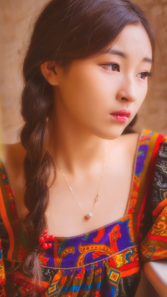 双马尾女子复古气质图  第9张