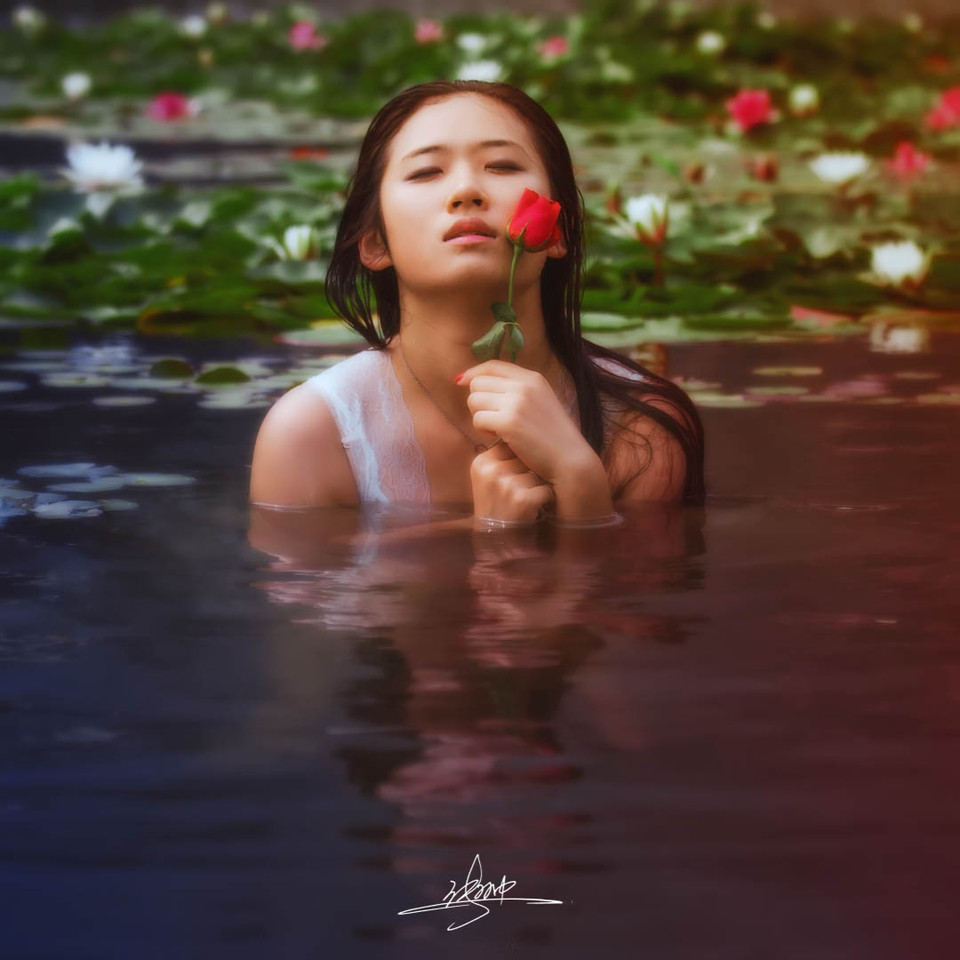 湿身女子水中小清晰图  第9张