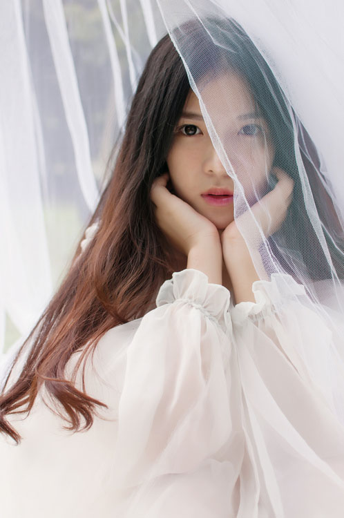 天使女孩户外的清纯写真  第13张