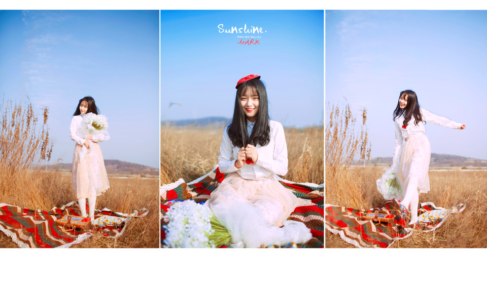 白裙姑娘户外卖萌写真  第16张