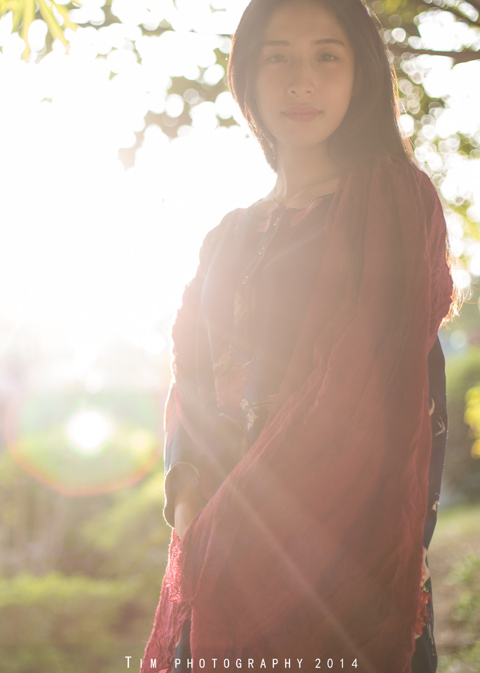 逆光少女黄昏清纯图  第9张