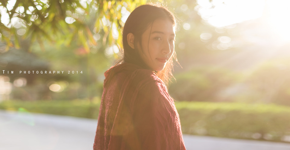 逆光少女黄昏清纯图  第12张